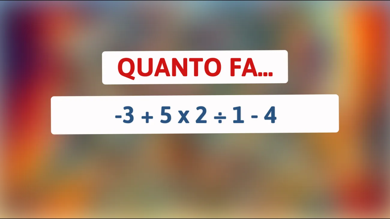 Scopri il misterioso indovinello matematico che sfida anche i geni più incisivi: solo le menti più brillanti possono risolverlo!"