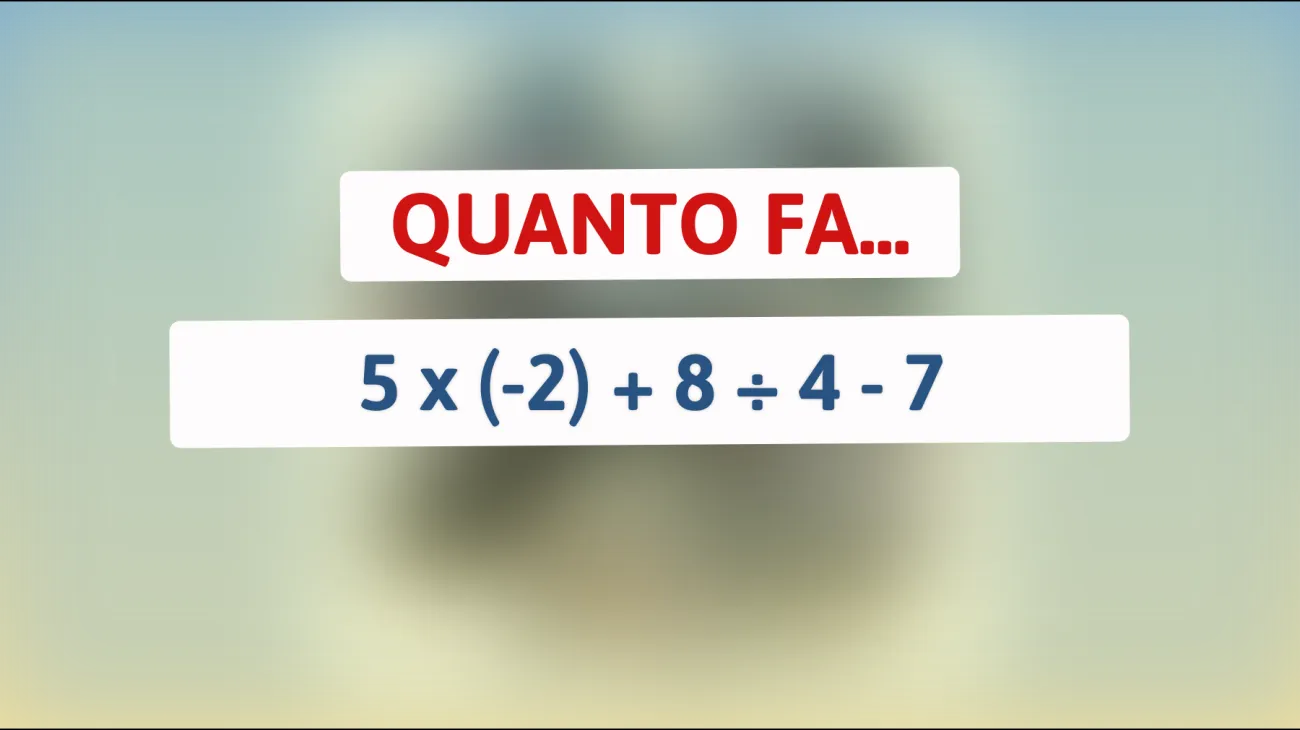 Solo i veri geni riescono a risolvere questo semplice calcolo! Sei tra loro? Scoprilo subito!"