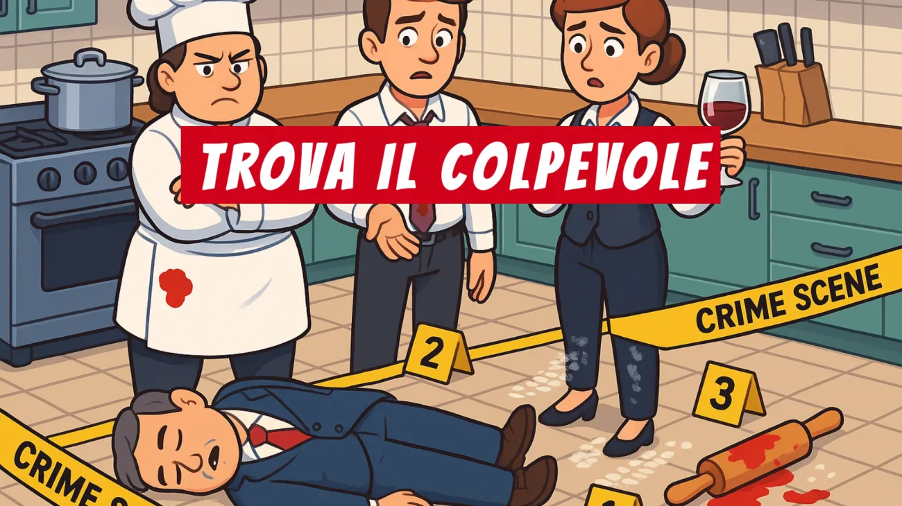 Solo i veri geni riescono a svelare il mistero della cucina insanguinata: accetti la sfida?"
