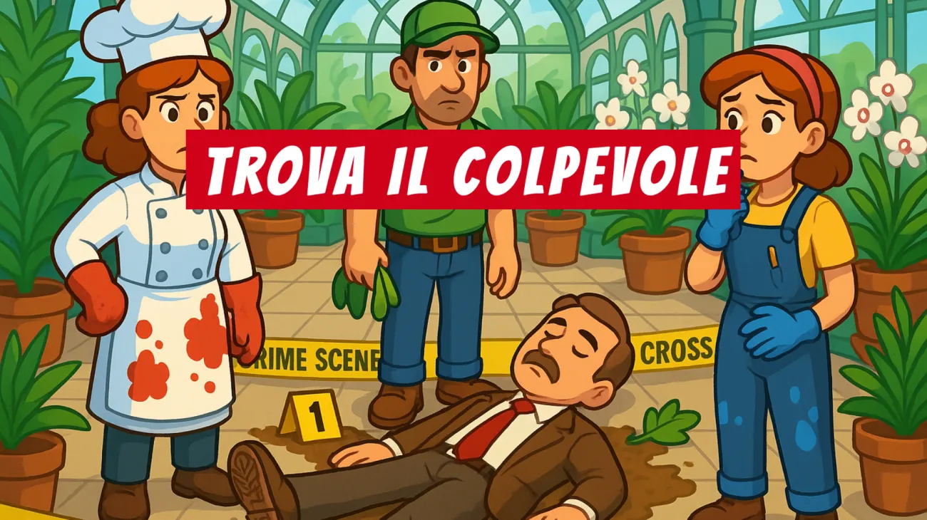 Solo i veri geni risolvono il mistero della serra di Villa Thornfield: riuscirai a smascherare l'assassino?"