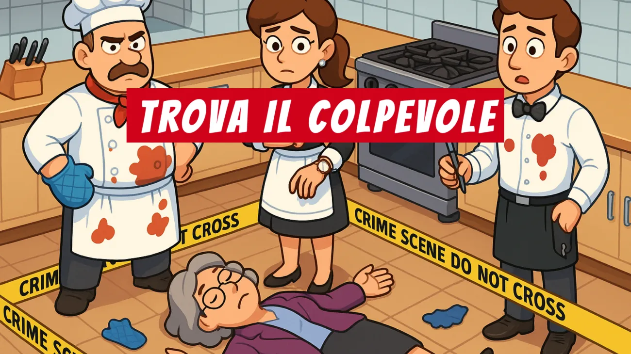 Solo il 2% delle persone riesce a risolvere questo indovinello: riuscirai a trovare il vero colpevole nel mistero in cucina? Sfida la tua mente!"