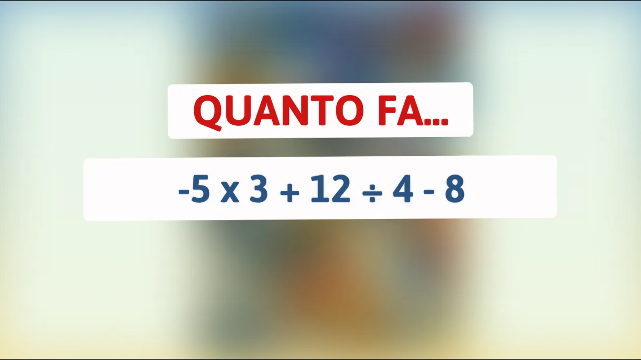 Solo il 5% riesce a risolvere questo indovinello matematico: metti alla prova il tuo QI!"